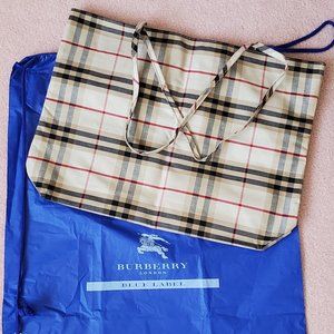 Burberry London Canvas Tote Bag
